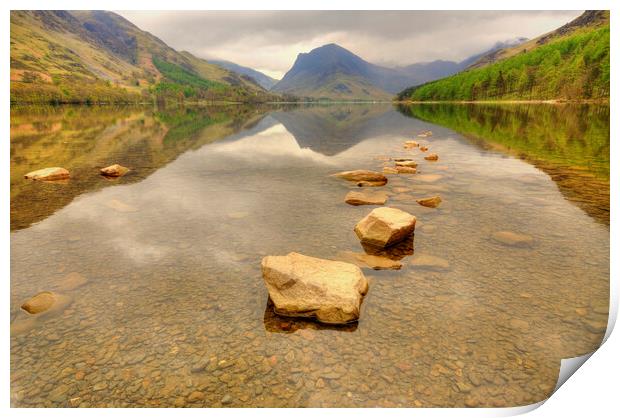 Buttermere and Fleetwith Pike Print by Steve Smith