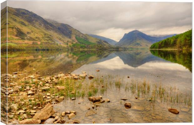 Buttermere and Fleetwith Pike Canvas Print by Steve Smith