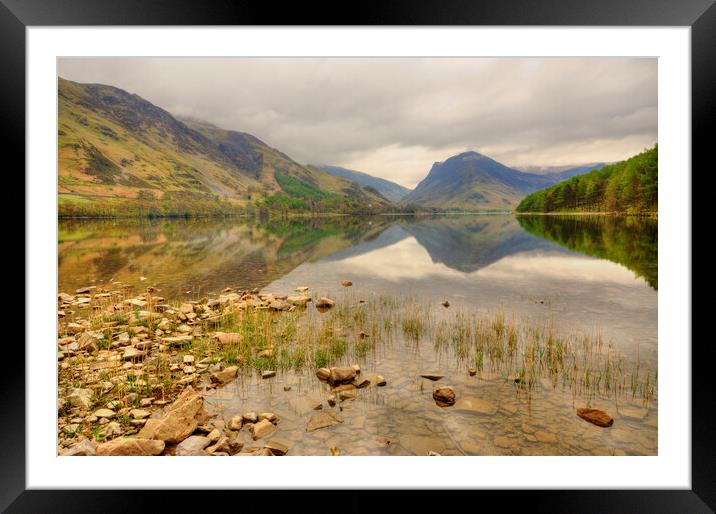 Buttermere and Fleetwith Pike Framed Mounted Print by Steve Smith