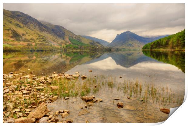 Buttermere and Fleetwith Pike Print by Steve Smith