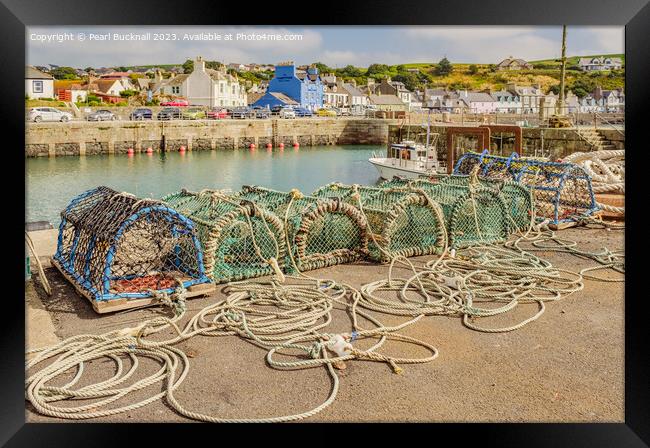 Portpatrick Harbour Dumfries and Galloway Scotland Framed Print by Pearl Bucknall