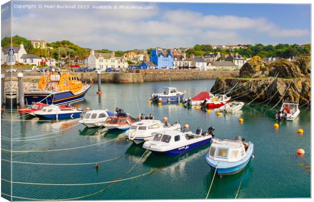 Portpatrick Harbour Dumfries and Galloway Canvas Print by Pearl Bucknall