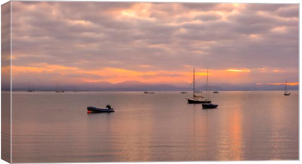 Abersosh Bay Sunrise Canvas Print by Tim Hill