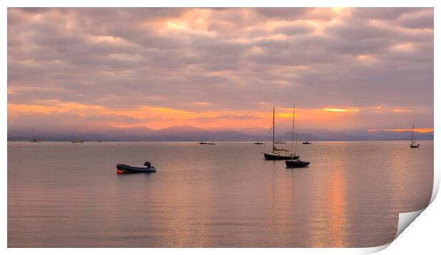 Abersosh Bay Sunrise Print by Tim Hill