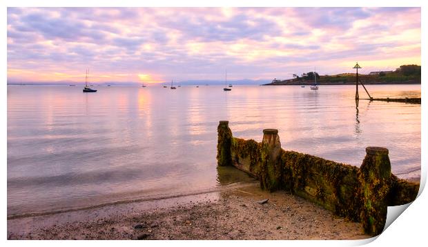 Machroes Beach Sunrise, Gwynedd Print by Tim Hill