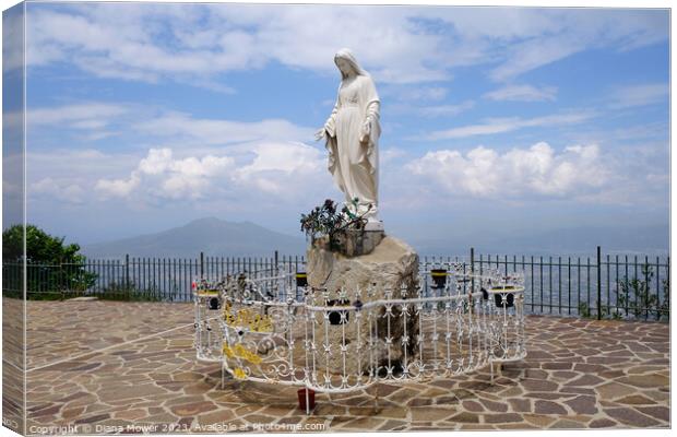  Holy Mary of Reception Sorrento  Canvas Print by Diana Mower