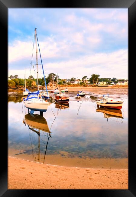 Abersoch Harbour Entrance ~ Mirror Pool Framed Print by Tim Hill