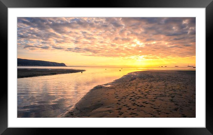 Abersoch Bay Sunrise Framed Mounted Print by Tim Hill