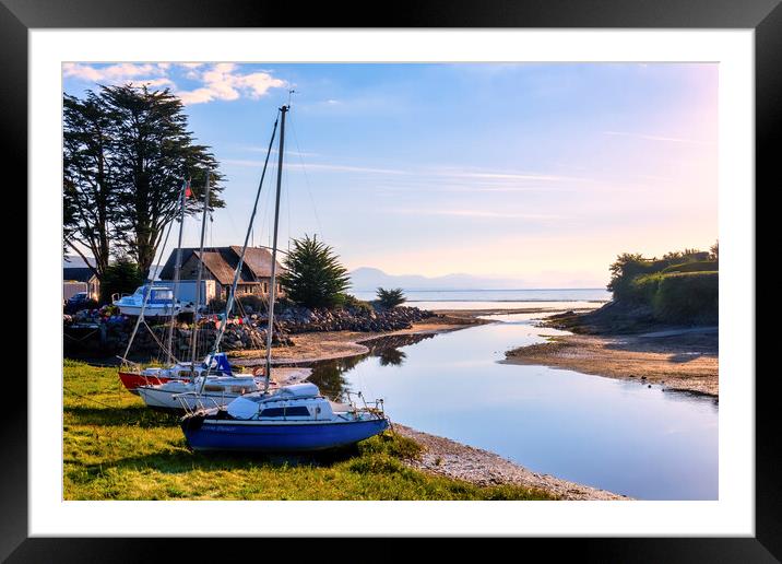 Abersoch Boatyard and Estuary  Framed Mounted Print by Tim Hill