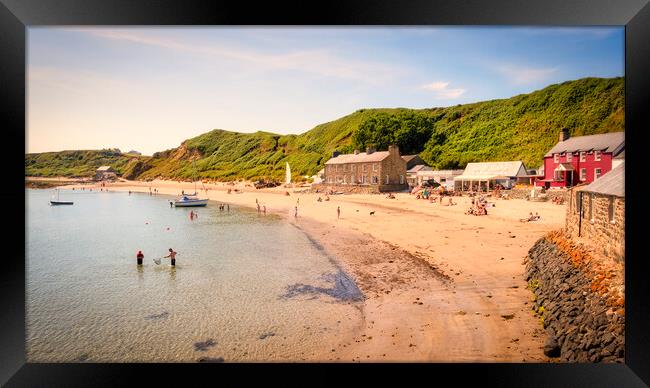 Porthdinllaen Beach ~ August Bliss! Framed Print by Tim Hill