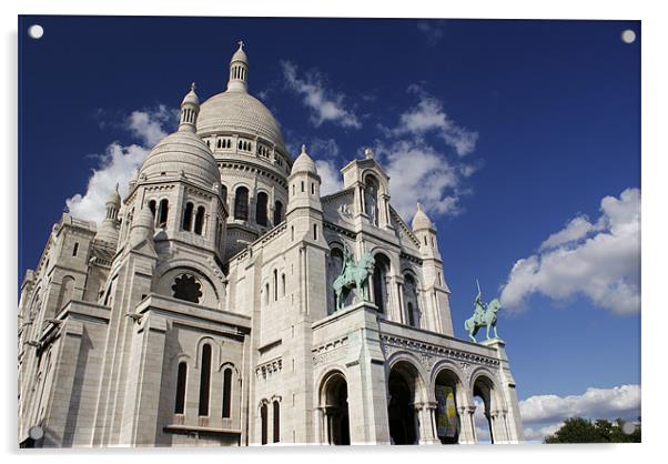 Sacre Coeur, Paris Acrylic by Gary Eason