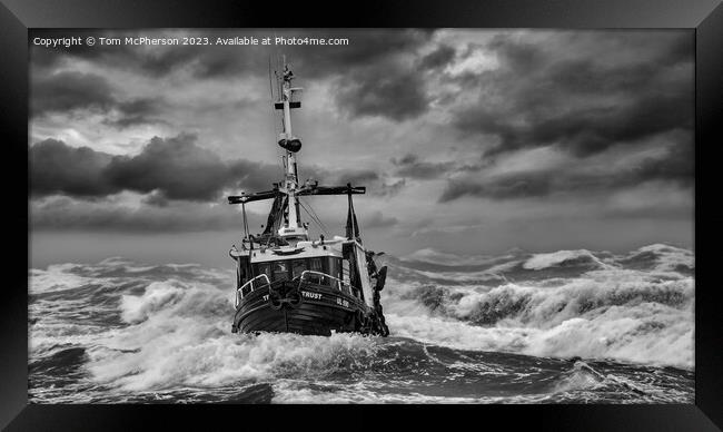 Power of the Ocean Framed Print by Tom McPherson