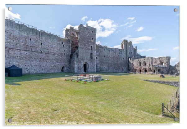 The remains of the entrance of Tantallon Castle from inside the court yard, North Berwick, East Lothian, Scotland Acrylic by Dave Collins