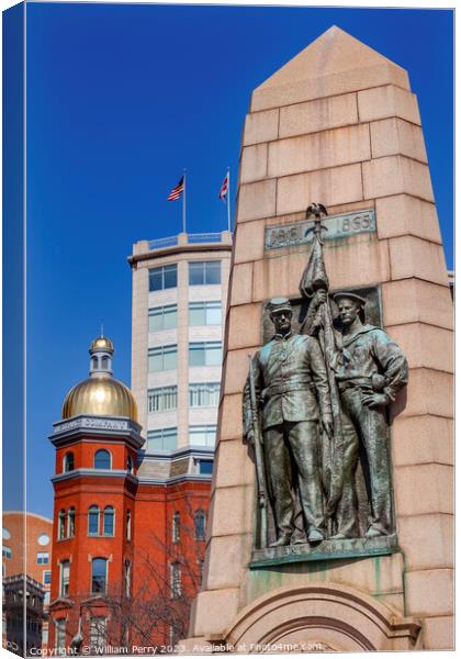 Grand Army Republic Civil War Memorial Washington DC Canvas Print by William Perry