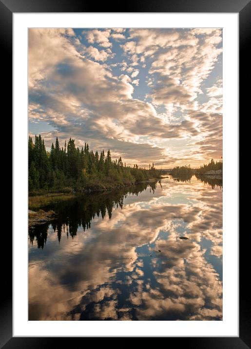 peaceful evening Framed Mounted Print by Dave Reede