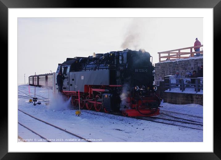 Summit of the Brocken, Harz Narrow Gauge Railway Framed Mounted Print by Lee Osborne