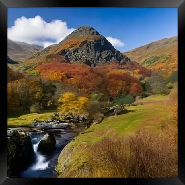Outdoor mountain ins Scotland  Framed Print by Paddy 