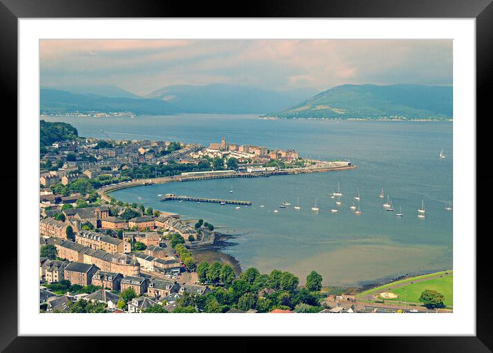 Gourock view Inverclyde Framed Mounted Print by Allan Durward Photography