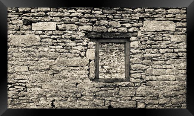 Wall and Window Framed Print by Kevin Howchin