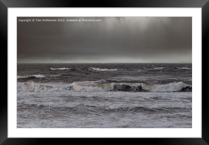 Minimalist Moray Firth Seascape Framed Mounted Print by Tom McPherson