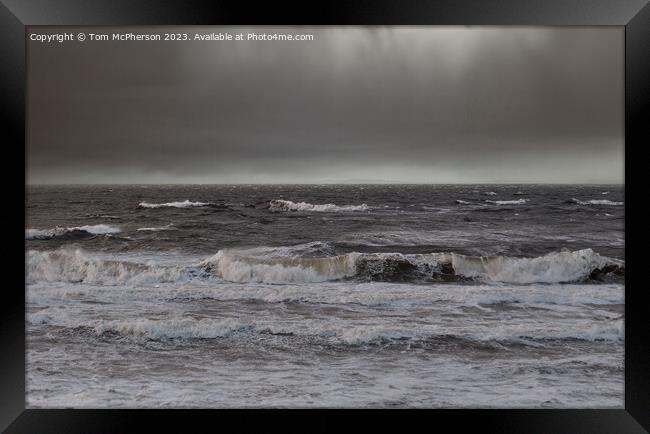 Minimalist Moray Firth Seascape Framed Print by Tom McPherson