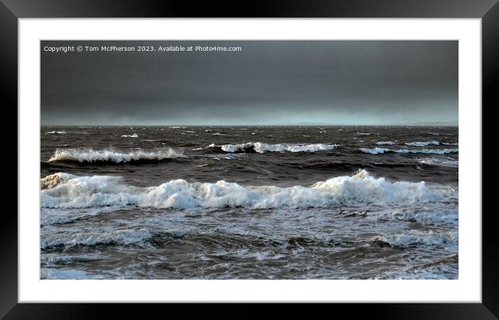 Minimalist Moray Firth Seascape Framed Mounted Print by Tom McPherson