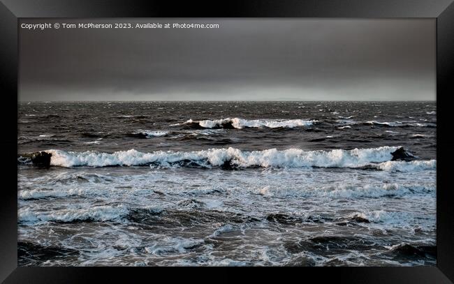 Minimalist Moray Firth Seascape Framed Print by Tom McPherson