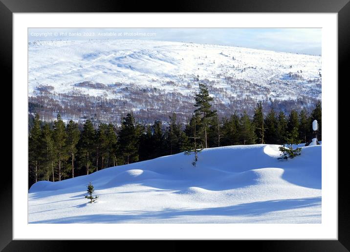 Mid Winter in the Hills Framed Mounted Print by Phil Banks