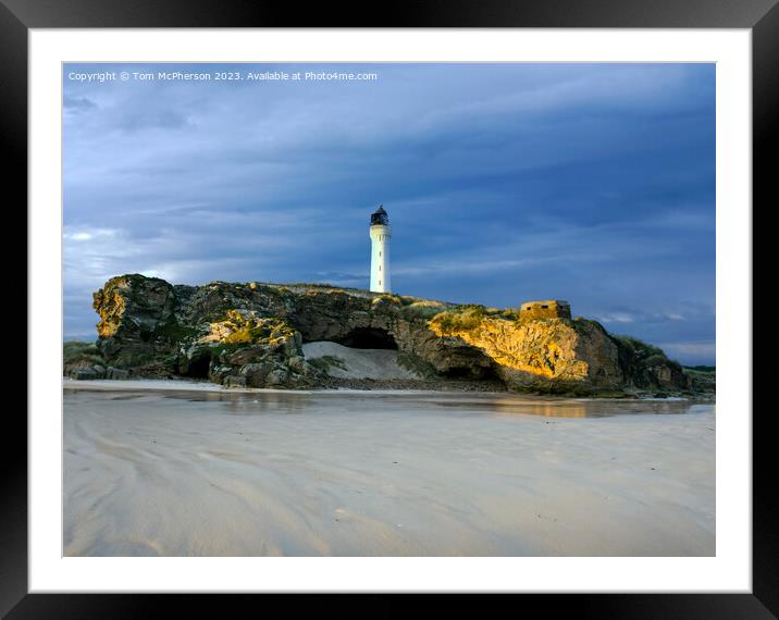 Covesea Lighthouse Framed Mounted Print by Tom McPherson