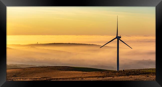 Cloud Inversion around Lancaster Framed Print by Keith Douglas