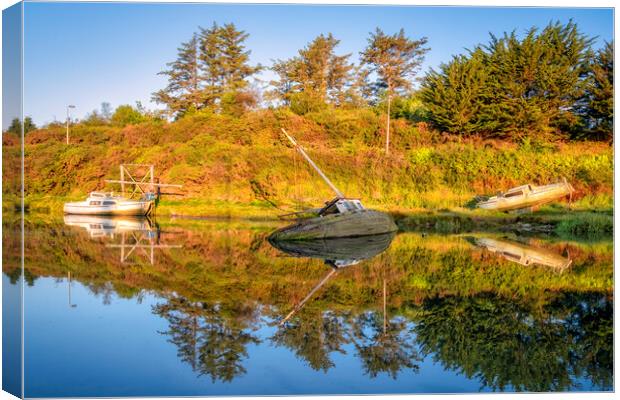 Abersoch Boat Yard ~ Abandonment & Summertime Canvas Print by Tim Hill