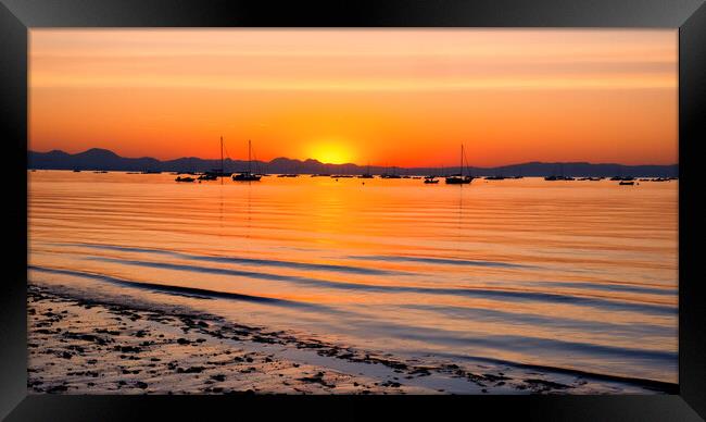 August Sunrise Abersoch Bay Framed Print by Tim Hill