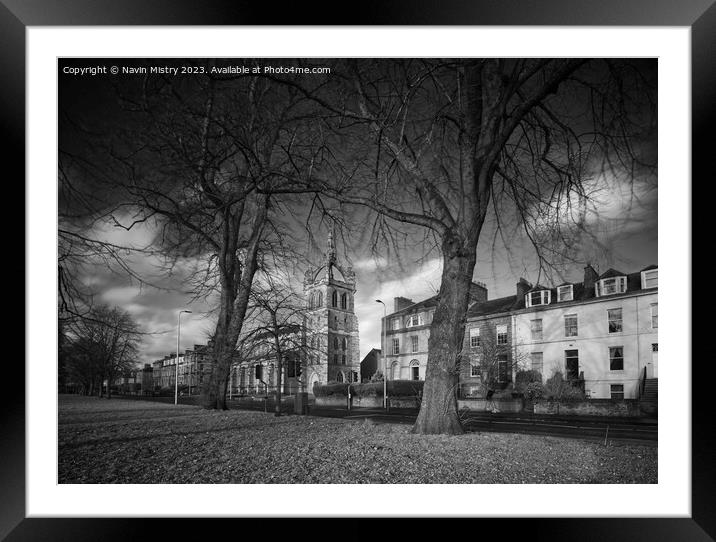 Marshall Place, South Inch, Perth Framed Mounted Print by Navin Mistry