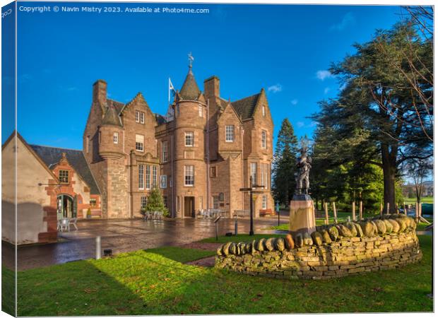 Balhousie Castle and Black Watch Museum, Perth Canvas Print by Navin Mistry