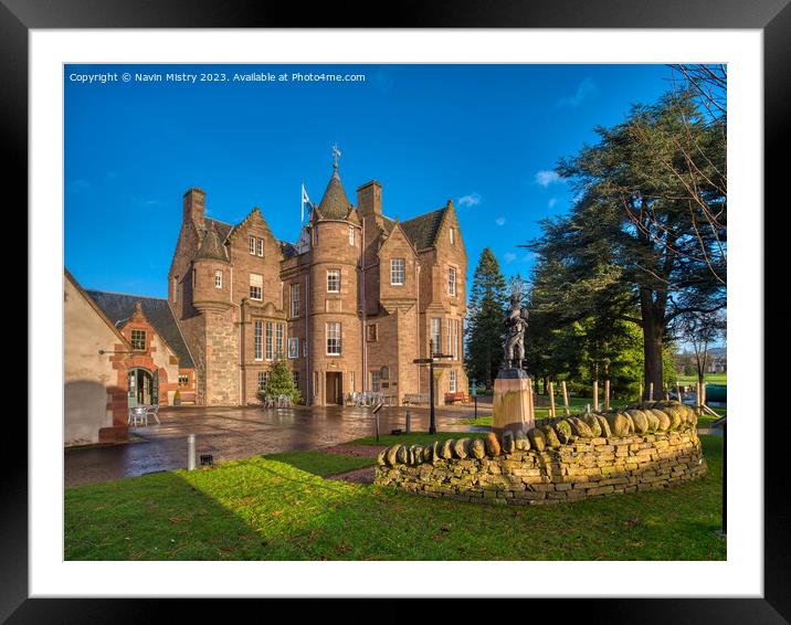 Balhousie Castle and Black Watch Museum, Perth Framed Mounted Print by Navin Mistry