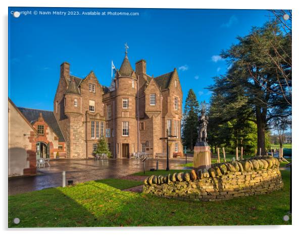 Balhousie Castle and Black Watch Museum, Perth Acrylic by Navin Mistry