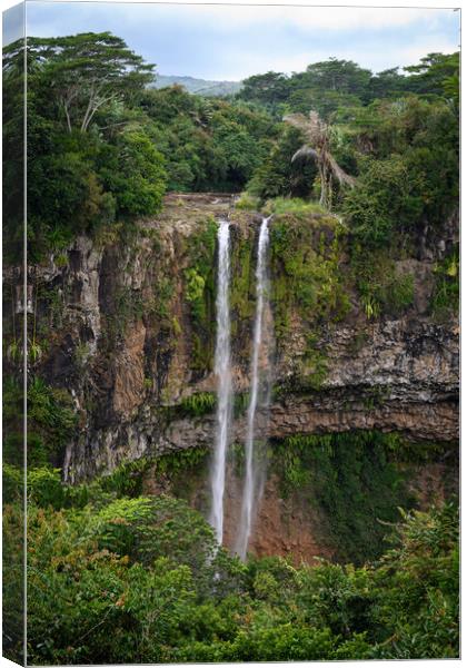 Chamarel Waterfalls in Mauritius Canvas Print by Dietmar Rauscher
