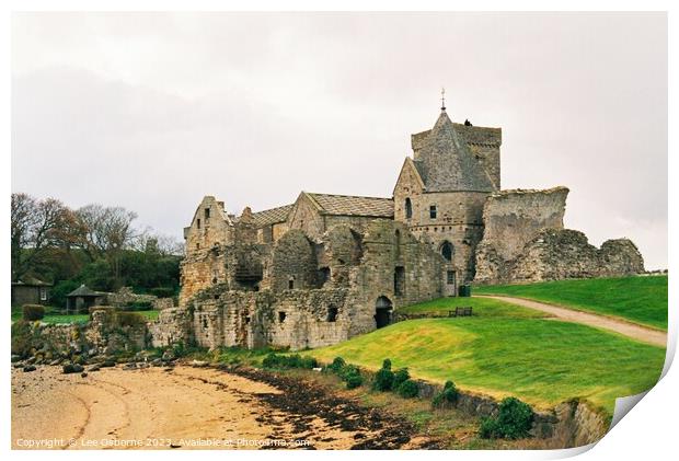 Inchcolm Abbey, Scotland Print by Lee Osborne