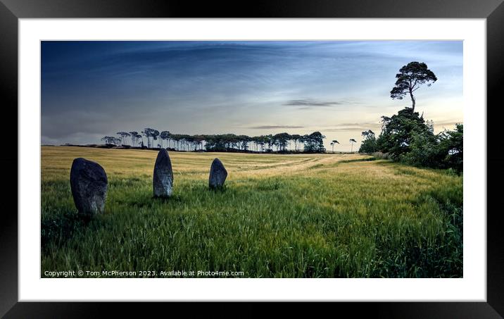 Outdoor Standing Stones Framed Mounted Print by Tom McPherson