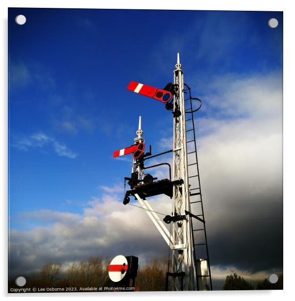 Semaphore Signals - Line Clear Acrylic by Lee Osborne