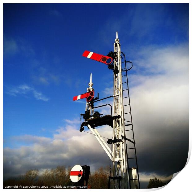 Semaphore Signals - Line Clear Print by Lee Osborne