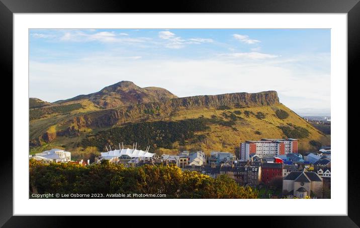 View from Calton Hill, Edinburgh Framed Mounted Print by Lee Osborne