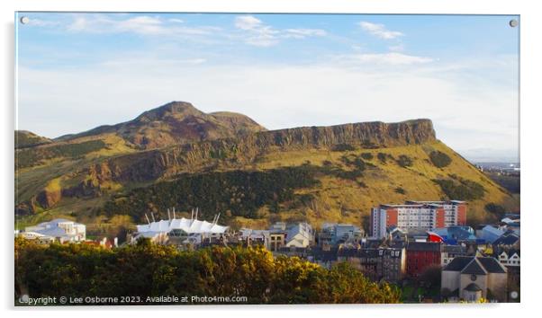 View from Calton Hill, Edinburgh Acrylic by Lee Osborne