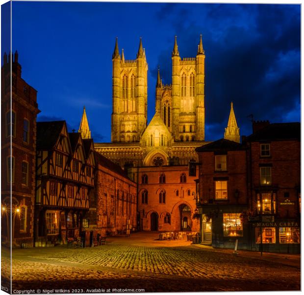 Lincoln Cathedral Canvas Print by Nigel Wilkins