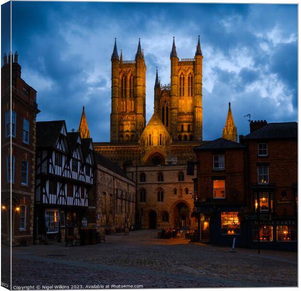 Lincoln Cathedral Canvas Print by Nigel Wilkins