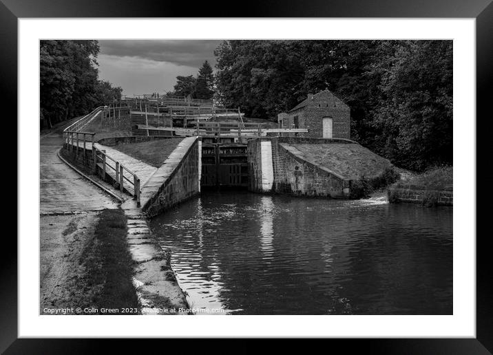 Five Rise Locks Framed Mounted Print by Colin Green