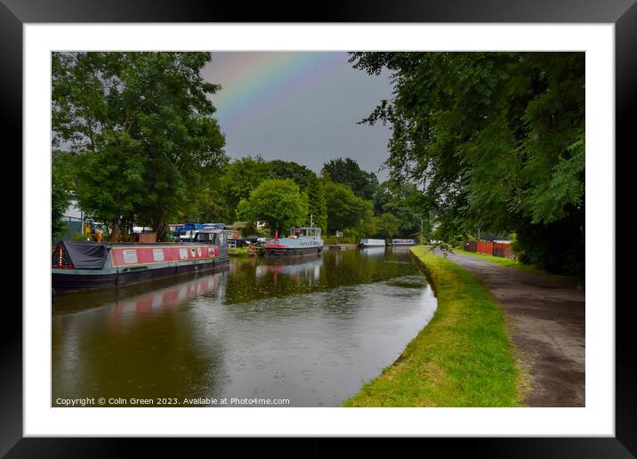 Leeds Liverpool Canal at Bingley Framed Mounted Print by Colin Green