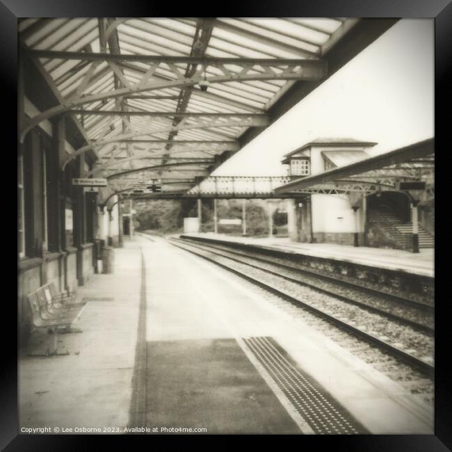 Gleneagles Railway Station, Scotland Framed Print by Lee Osborne