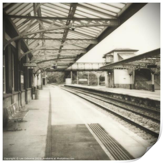 Gleneagles Railway Station, Scotland Print by Lee Osborne