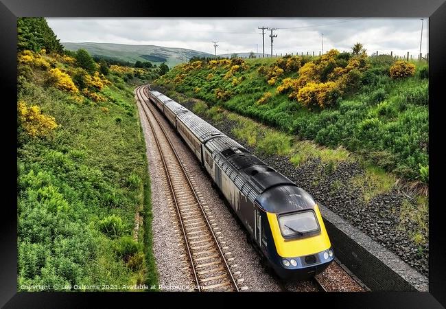 ScotRail Inter7City High Speed Train, Gleneagles Framed Print by Lee Osborne
